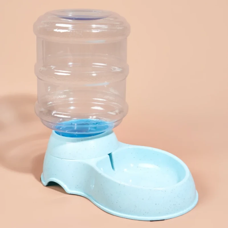 Premium Quality Pet Feeder Automatic Pet Water Dispenser Food Bowl Solid Pattern Portable Design Manufactured Durable Plastic
