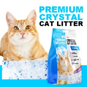 Premium Silica Gel Crystal Cat Litter Super Water Absorption Long Lasting Deodorization Low Dust Safe Pet Cat Litter Sand