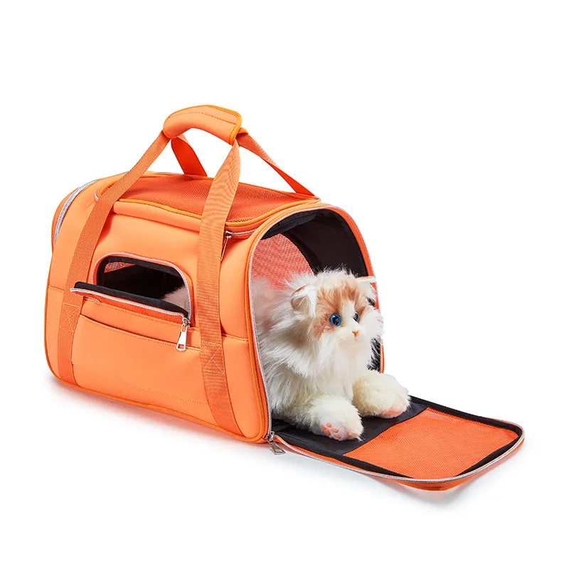 Premium Travel Soft Pet Carrier Breathable Pet Cages Carriers Bag Airline Approved Dogs Carrier Bag Foldable Tote Pet Bag
