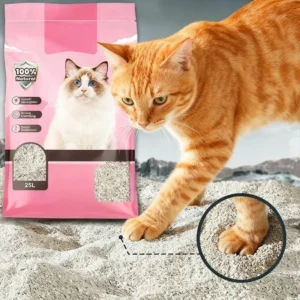 PrimePaw OEM Activated Carbon Mineral Cat Litter Eco Friendly Fast Clumping Super Deodorizing Flushable Dust Free Gray 8Kg