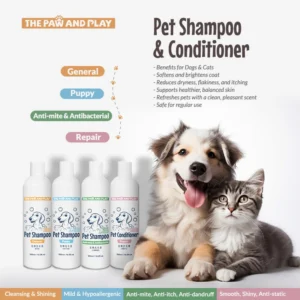 Private Label 100% Nature Pet Series Odor Deterging Clean Dog Pet Shampoo Conditioner Set Manufacturer