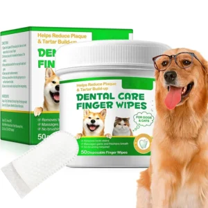 Private Label Hypoallergenic 50pcs Organic Dog Cat Paw Ear Eye Teeth Clean Grooming Wet Wipe for Pets
