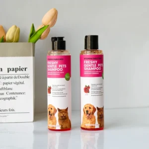 Private Label Natural Hypoallergenic Dog Shampoo 250ml Whitening Shampoo & Bath for Dogs Custom Brand Pet Shampoo