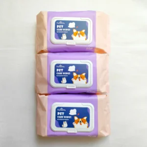 Private Label Organic Cotton Eye Ear Cleaning Wet Wipes for Pets Eco Friendly Biodegradable Cat Dog Pet Wet Wipes