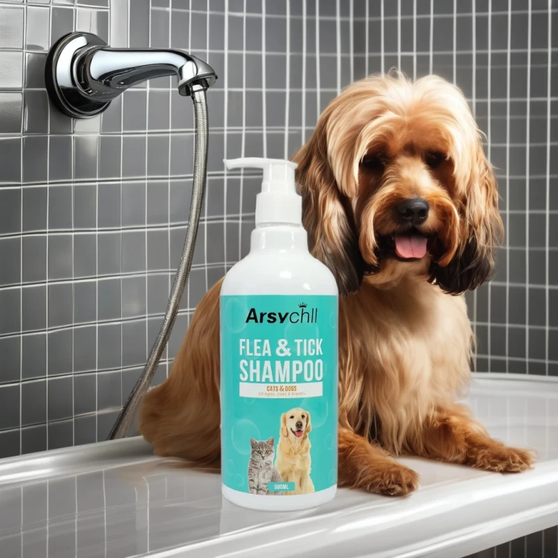 Private Label Professional Natural Aloe Pet Dog Care Products Grooming 2 in 1 Shampoo and Conditioner for Dogs Shower Tear Free