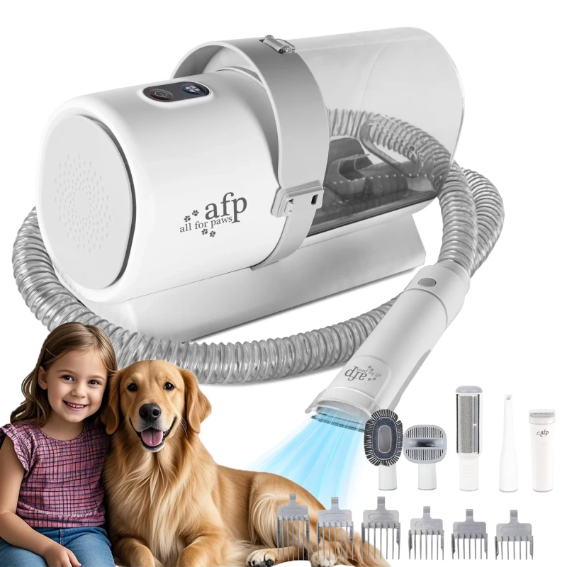 Pro Pet Grooming Kits 2.5L Larger Capacity Vacuum Cleaner Dog Cat Hair Shedding Clipper Trimmer Cleaning Tools