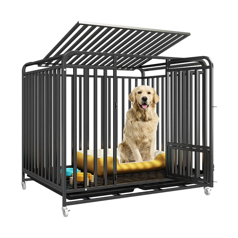 Professional Boarding Kennel Indoor XXL XL Impact Crate Heavy Duty Animal Pet Dog Cage for Large Dog with Gate