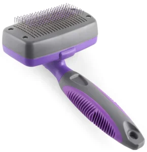 Professional Cat Care Stainless Steel Smoothing Comb Automatic Cleaning Pet Hair Remover Comb Dog Brush