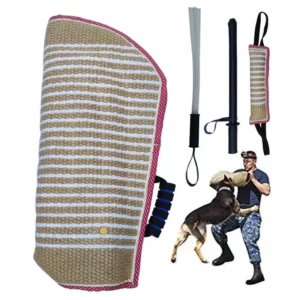 Professional Dog Bite Training Set Bite Sleeve Arm with Whip Agitation Stick for Dogs Training Protection for Biting