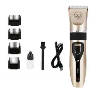 Professional Dog Hair Clipper Grooming Set Ceramic and Plastic with LED Display