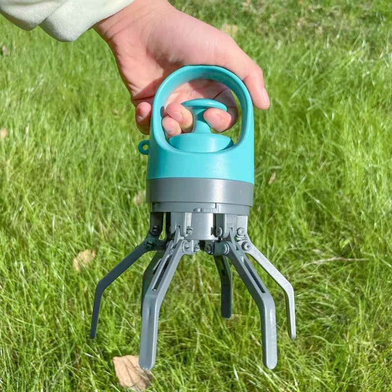 Professional Dog Poop Scooper with 6 Claw Grabber and Waste Bags Portable Pet Waste Pick up Tool for Outdoor Use