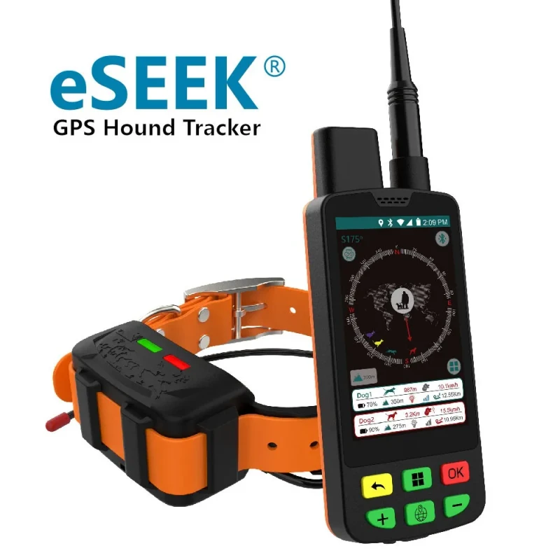 Professional GPS Dog Tracker System Set Waterproof Real-time LCD Display Bluetooth Android App >20h Battery Long Range IP68
