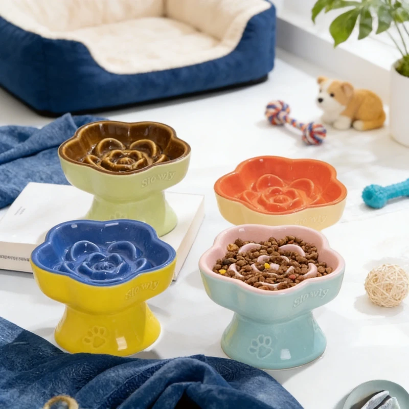 Professional Manufacturer Non Slip Cat Bowl Indoor Pet Feeder for Cats