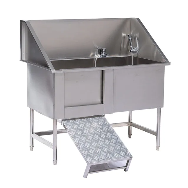 Professional Pet Equipment Animal Tub Stainless Steel Pet Grooming Bath Dog Wash Machine With Faucet