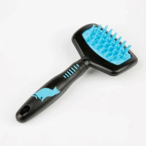 Professional Pet Massage Grooming Brush for Dogs & Cats Soft Tip Bathing Brush Effective Pet Hair Remover Tool
