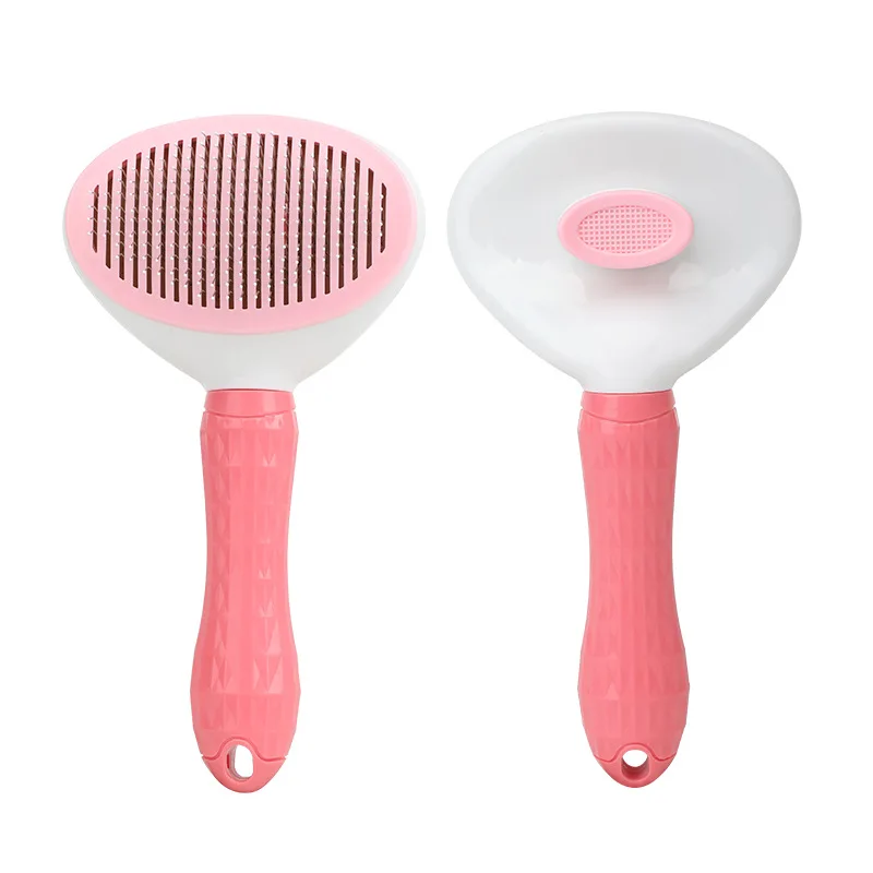 Professional Plastic Grooming Comb Dog Brush Puppy Cat Hair Trimmer Floating Hair Cleaning and Massage Combined Comb