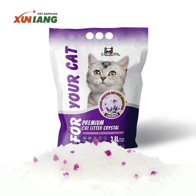 Promotion Sustainable ECO Biodegradable Low Dust Cat Litter Sand OEM Deodorization Easy Clean Silica Gel