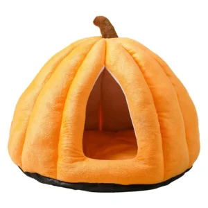 Pumpkin Cat Bed Pet Houses & Furniture Small Dog Beds Cages Warm Soft Fleece Pet Home