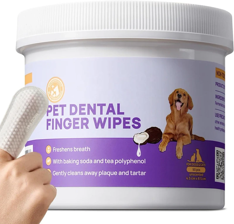 Puppies Private Label Disposable Gentle Cleaning and Gum Care Pet Wipes Teeth Cleaning Wipes
