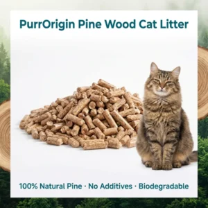 Pure Pine Wood Cat Litter 100% Natural No Additives Biodegradable Flushable 5kg Eco Friendly Renewable Resource