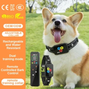 QCool Humane Intelligent Behavior Training Equipment Rechargeable Adjustable Factory Pet Training Behavior Products