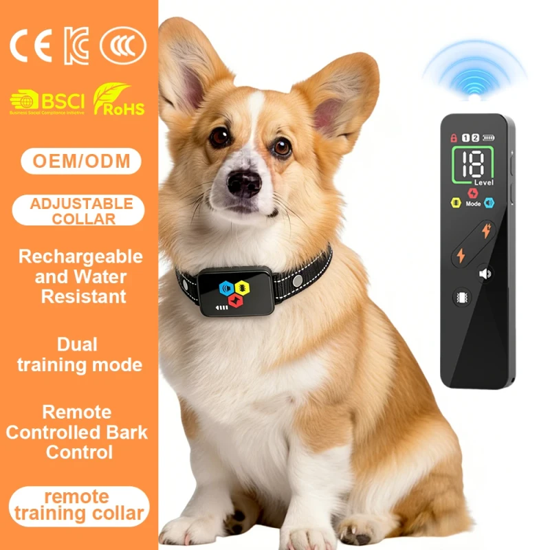 QCool Intelligent Remote Control Training Equipment Rechargeable Adjustable Pet Training Behavior Products