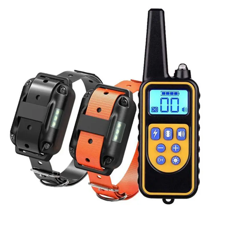 Qbellpet New Design Waterproof 800m Electric Pet Dog Training & Behavior Products Bark Collars Shock Collar With Remote Control