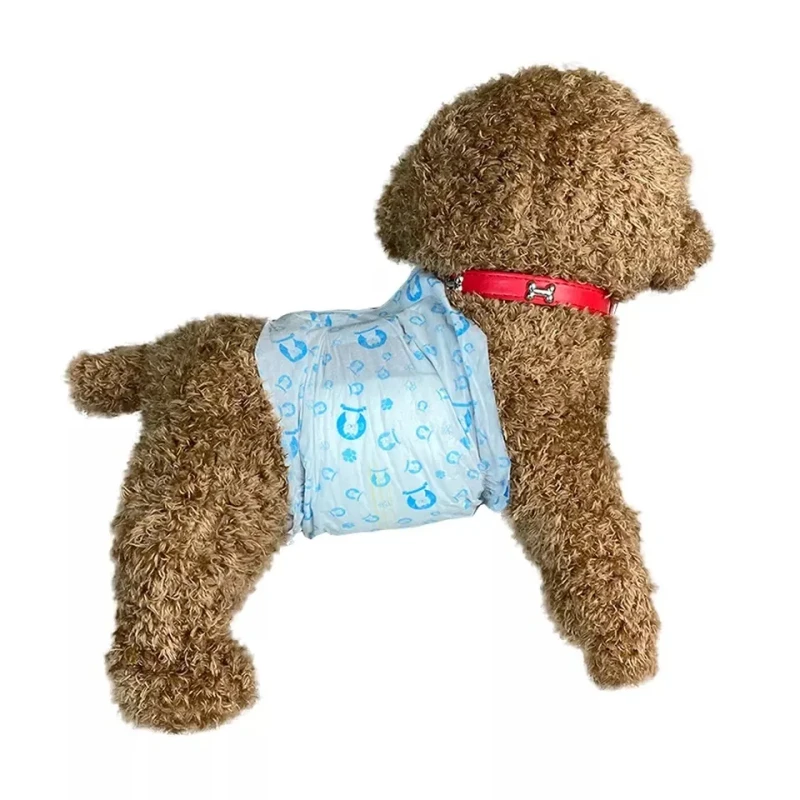 Quick Dry Disposable Dog Diapers Leakproof Cotton High Absorbency Breathable Pet Care Apparel for Male and Female Dogs