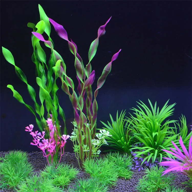 R4 Large Aquarium Artificial Aquatic Planted Simulate Plants and Aquarium Landscape Vividly Seaweed Water Plants