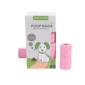 RTS 100% Recycling Pet Supplies Dog Poop Bag 8 Rolls Pet Waste Disposal Strawberry Scented
