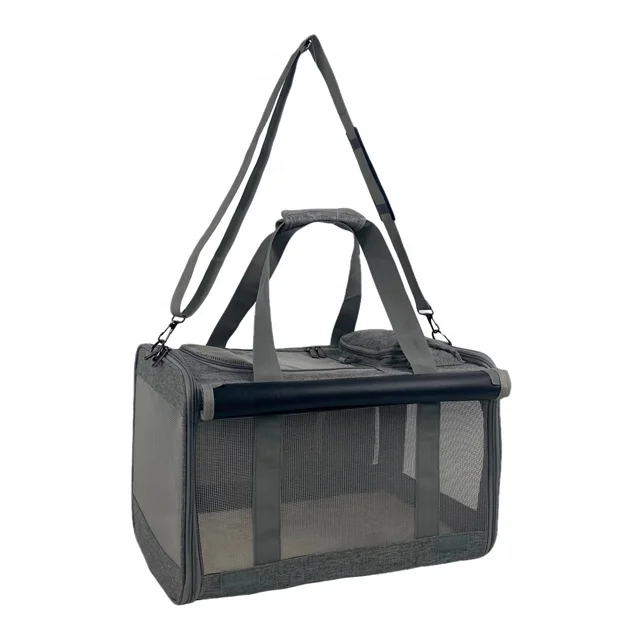 RTS Folding Fabric Pet Carrier Travel Carrier for Dogs or Cats Portable Pet Bag Tote Soft Sided Airline Approved Pet Carrier Bag