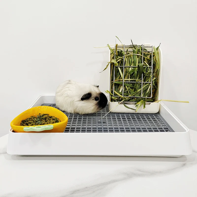 Rabbit Toilet Chinchilla Guinea Pig Special Urinal Potty Large Urine Collection Cleaning Supplies Cat and Dog Cleaning Toilet