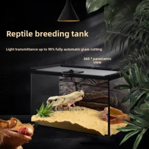Rainforest Terrarium Reptile Breeding Box for Lizards Horned Frogs Spiders and Geckos Climbing Box Rectangle Shape Ecological Tank
