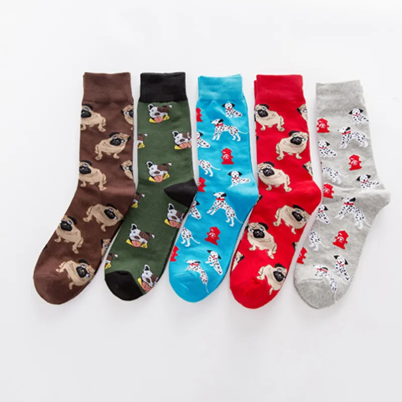 Ready to Ship Cute Animal Pet Sapi Dog Dalmatian Latest Quick Drying the Best Sox Set High Quality Crew Cotton Socks Men Women