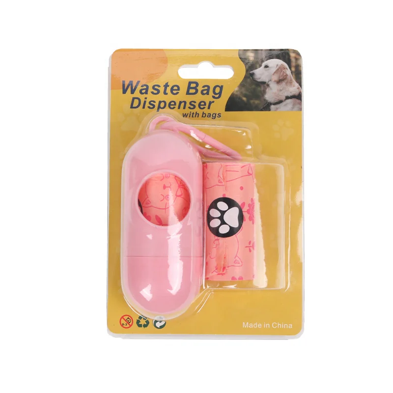 Ready to Ship Eco Friendly Pet Dog Poop Bags Degradable Pet Waste Disposal Bags 2 Rolls with Dispenser