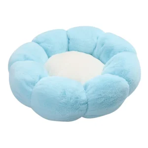 Ready to Ship Soft Pet Nest Flower Round Shaped Soft Warm Dog Cat Bed Pet Beds