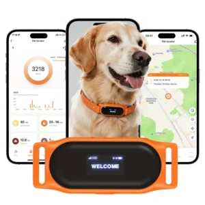 Real-Time Health Monitoring GPS Navigator 4G IP67 Waterproof Pet Anti-Lost Tracker for Dogs with Bluetooth