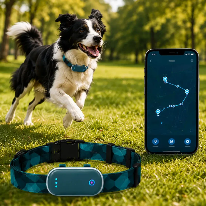 Real Time Tracking Light Alert Electronic Fence IP67 Waterproof Long Battery Life OEM Custom Logo GPS Pet Tracker for Dog