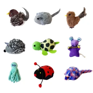 Realistic Sound Making Plush Automatic Cat Teaser Electric Small Mouse Self Entertainment Pet Squeak Toy