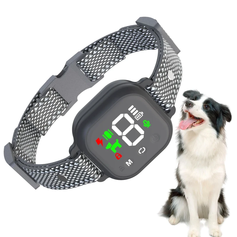 Rechargeable Automatic Bark Stopper Electric Shock Vibration IP67 Waterproof Eco friendly Plastic 20+ Hours