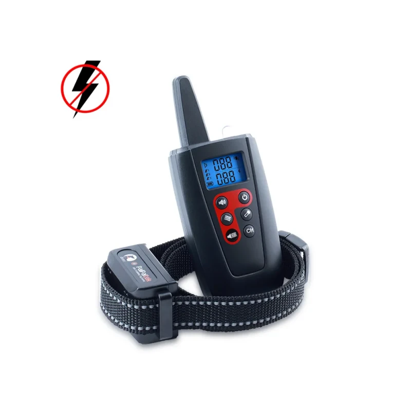Rechargeable Barking Device Dog Beeper No Shock Collar Dog Training Collar With Remote Control