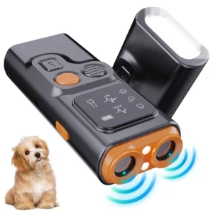 Rechargeable Dog Bark Deterrent Outdoor Sonic Repellent Anti Barking Control Ultrasonic Dog Training Device