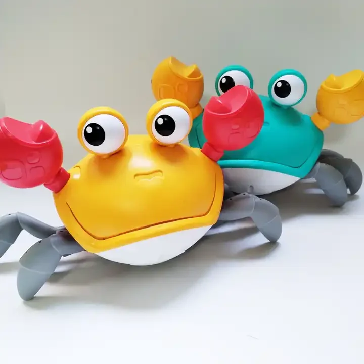 Rechargeable Electric Crab Dog Cat Toy Eco Friendly Crawling Escape Pet Interactive Movement Toy Made of Plastic