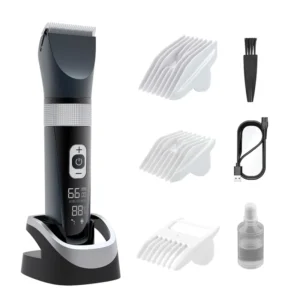 Rechargeable Electric Dog Grooming Kit Low Noise Quiet Cordless Pet Hair Trimmer Blade Ceramic Shaver Clippers for Dogs Cats