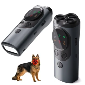 Rechargeable Handheld Ultrasonic Bark Control Device Anti Bark Dog Barking Deterrent Dog Training Repeller Pet Supplies