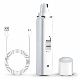 Rechargeable High Power Electric Pet Nail Grinder Stainless Steel Safe and Efficient Grooming Tool for Dogs and Cats