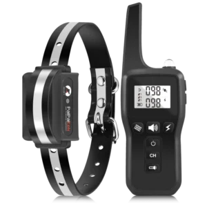 Rechargeable IPX7 Waterproof Electric Dog Training Collar Remote Control Dog Shock Collar with Remote