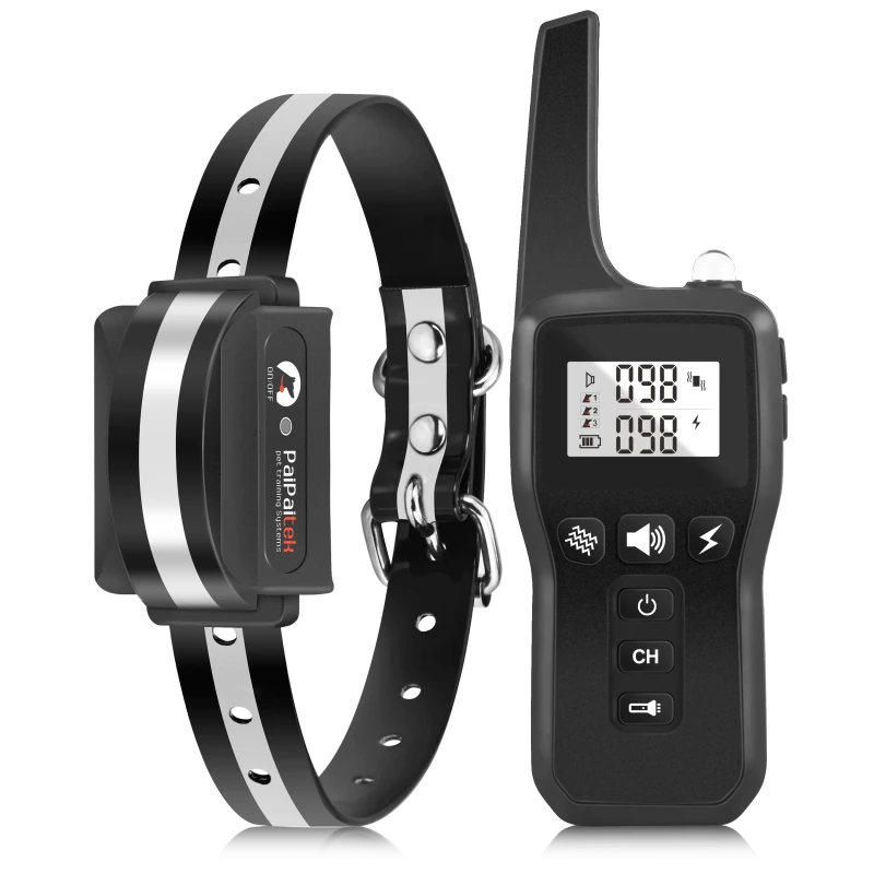 Rechargeable IPX7 Waterproof Electric Dog Training Collar Remote Control Dog Shock Collar with Remote