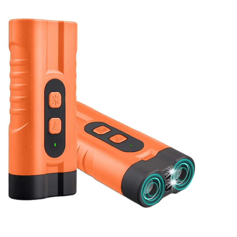 Rechargeable LED Light Ultrasonic Bark Control Anti-Barking Device Silent Dog Repeller Dog Training Plastic