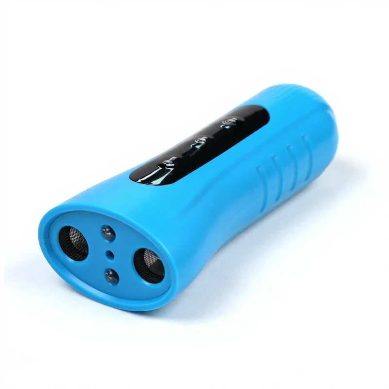 Rechargeable Safe Dog Training Device Ultrasonic Bark Control Handheld with Flashlight ABS Material Long Battery Life